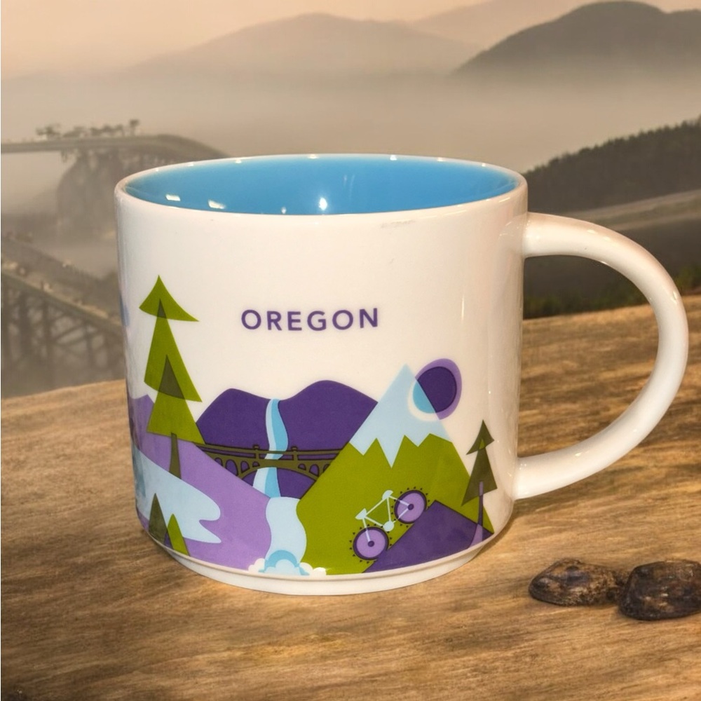 Starbucks OREGON You Are Here Collection Coffee Mug  YAH 14 oz 2015 NWOB